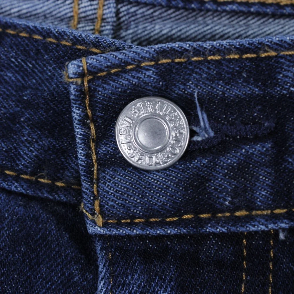 Levi's 505 Regular Fit Men's Jeans Size 32x30 Dark Wash Rinse Blue Denim